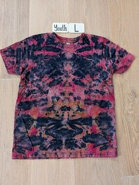 New Reverse Tiedye Unisex Youth Short Sleeve Shirt